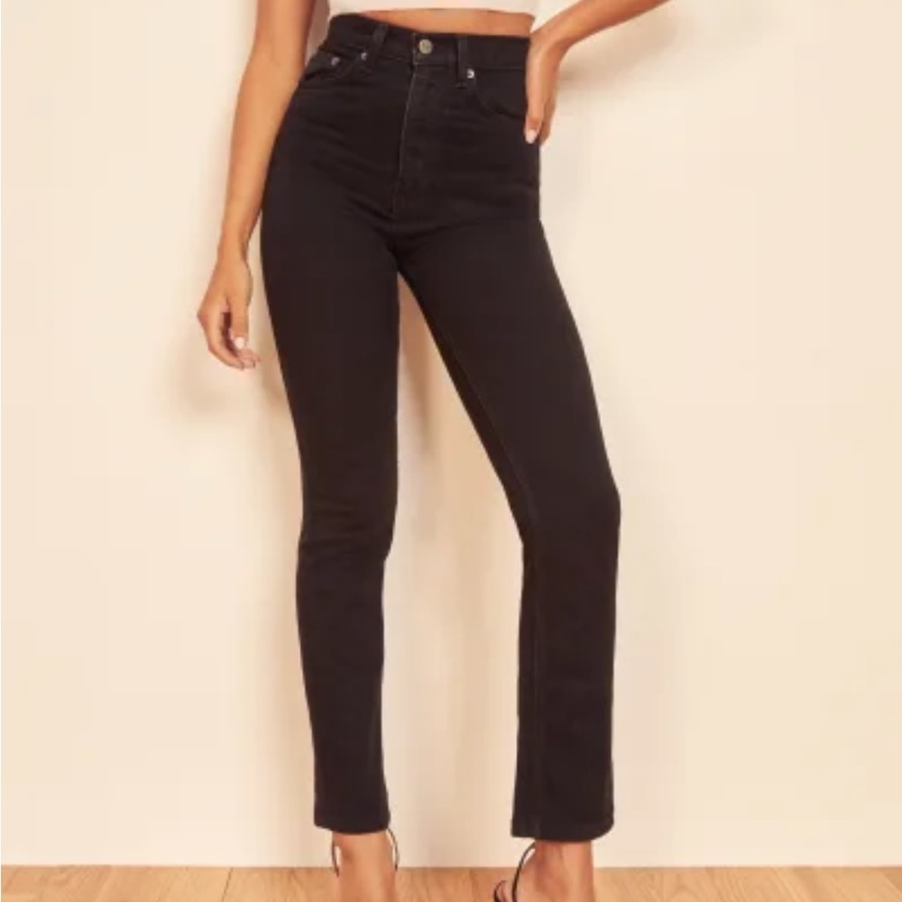 Black Reformation Liza Straight Leg Jeans